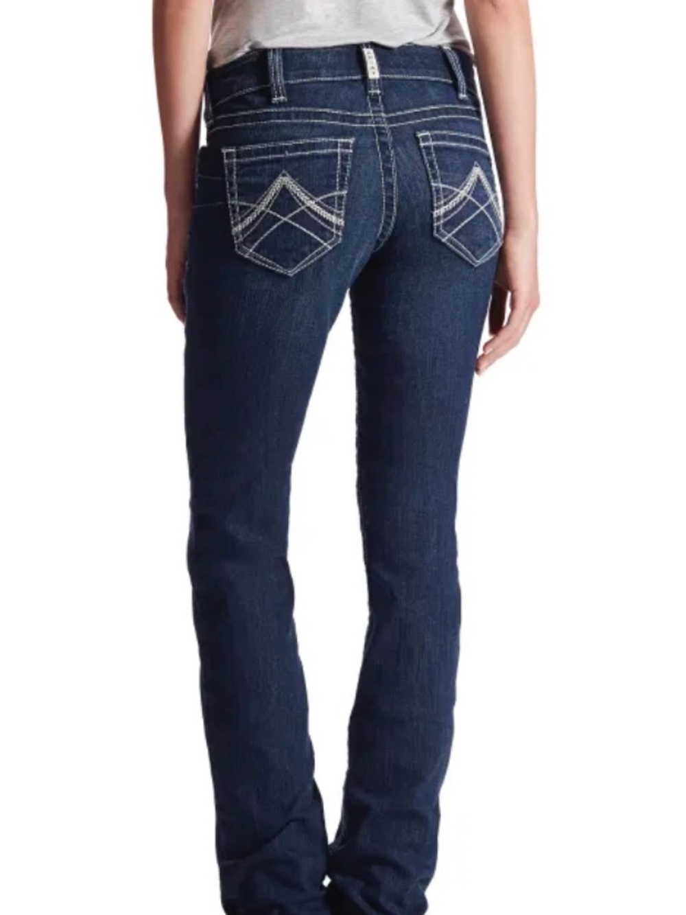 Ariat Women's R.E.A.L. Ocean Mid-Rise Straight Leg Jeans 28S